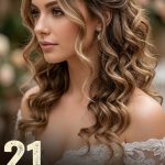 21 Half Up Half Down Curly Hairstyles for Weddings