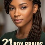 21 Box Braids Hairstyles with Neat Square Partings