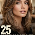 25 Medium Haircuts Hairstyles with Feathered Face Framing