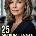 25 Medium Length Hairstyles for Women Over 50 with Layers