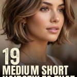 19 Medium Short Hairstyles That Balance Length and Ease