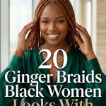 20 Ginger Braids Black Women Looks With Warm Tones