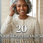 20 Natural Gray Hair Over 50 Black Women That Looks Elegant