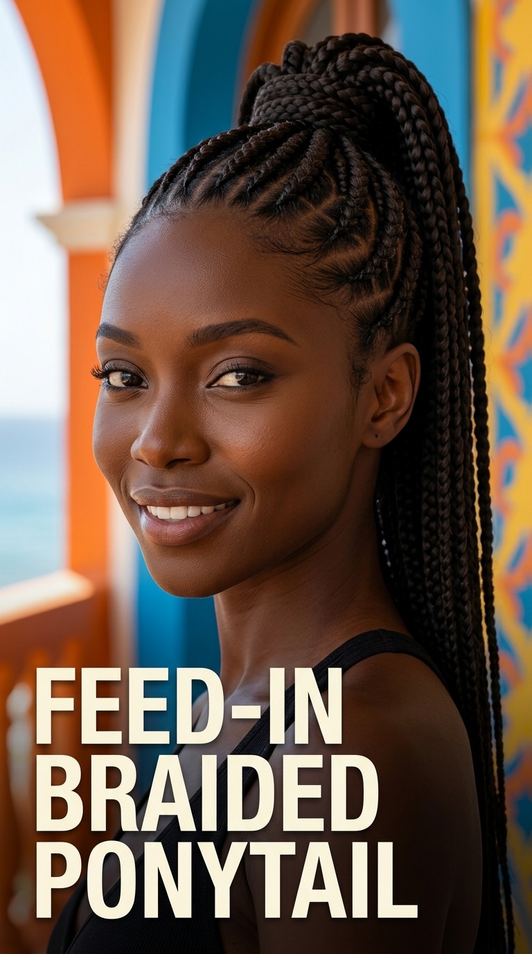 Feed-In Braided Ponytail