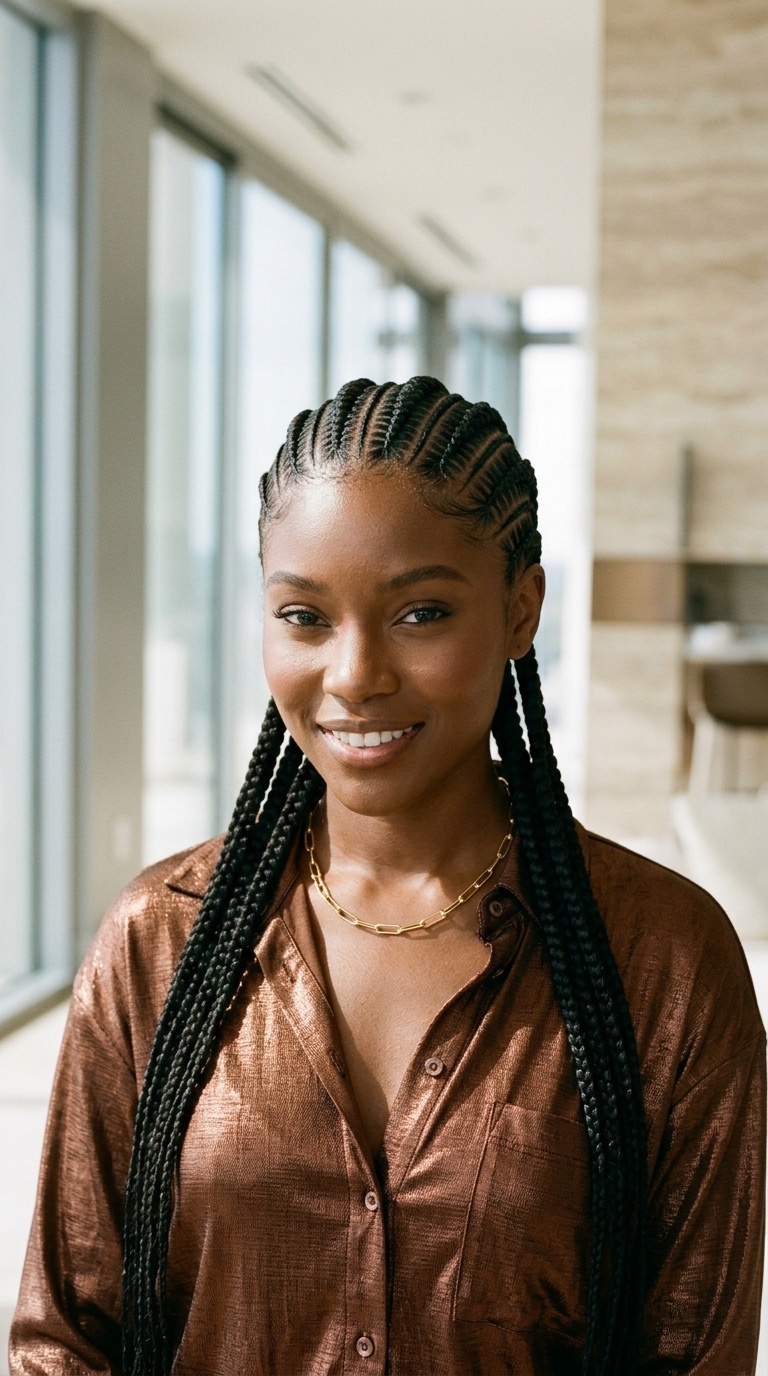 Feed In Cornrow Braids Black Women
