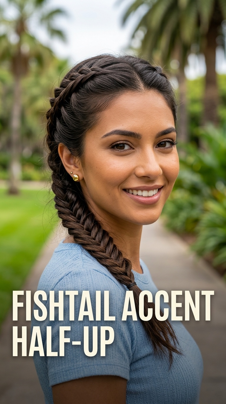 Fishtail Accent Half-Up