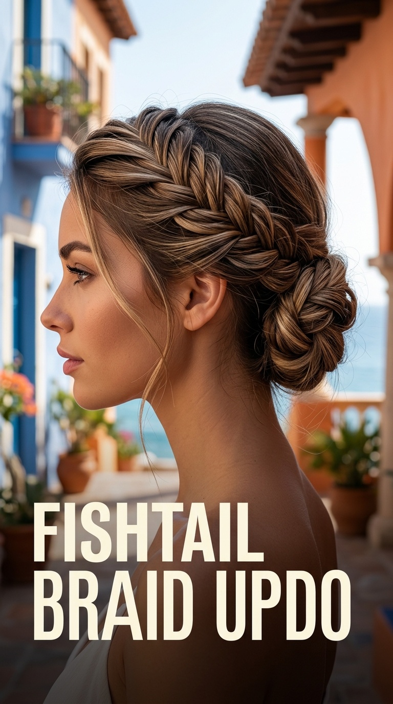 Fishtail Braid Updo