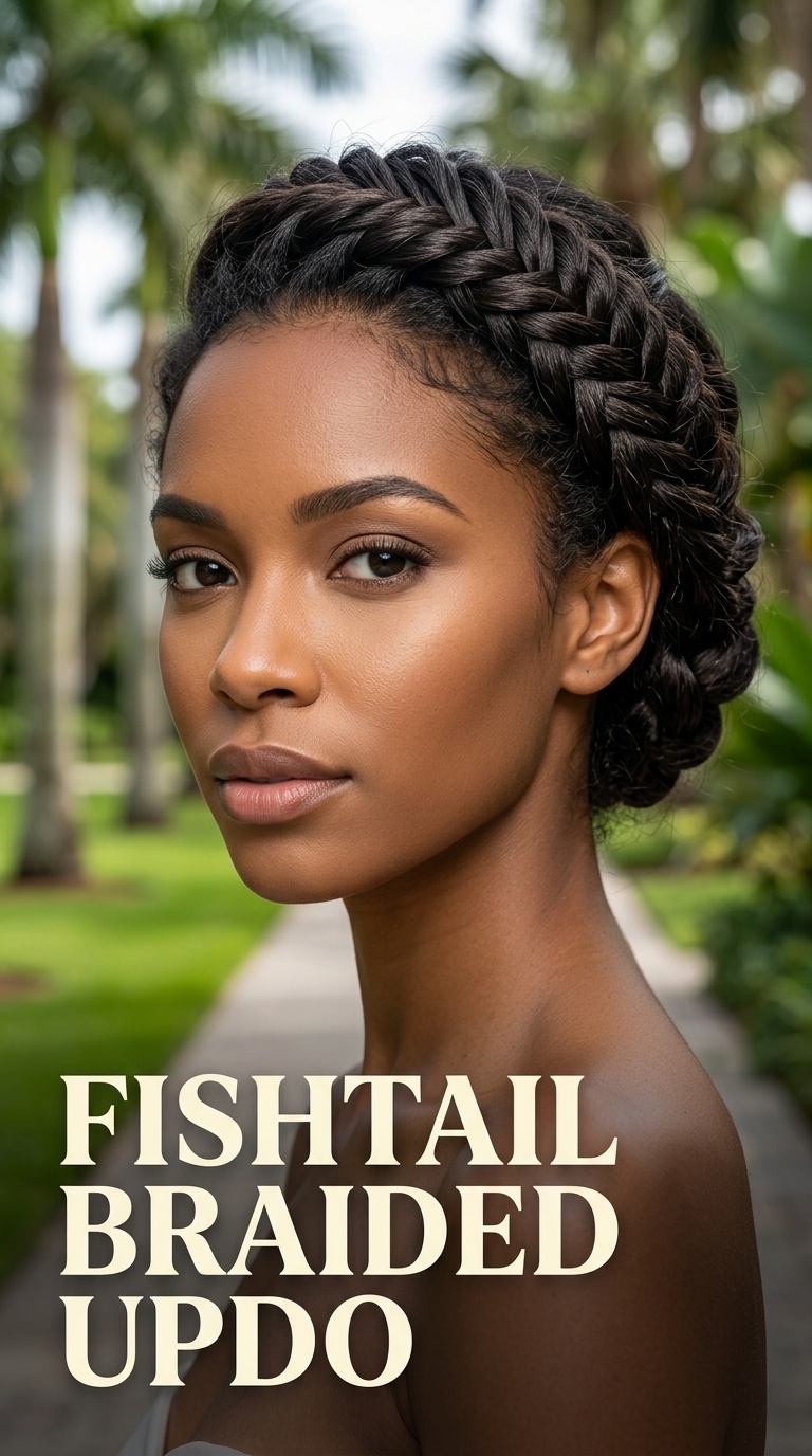 Fishtail Braided Updo