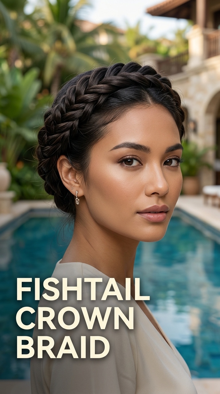 Fishtail Crown Braid