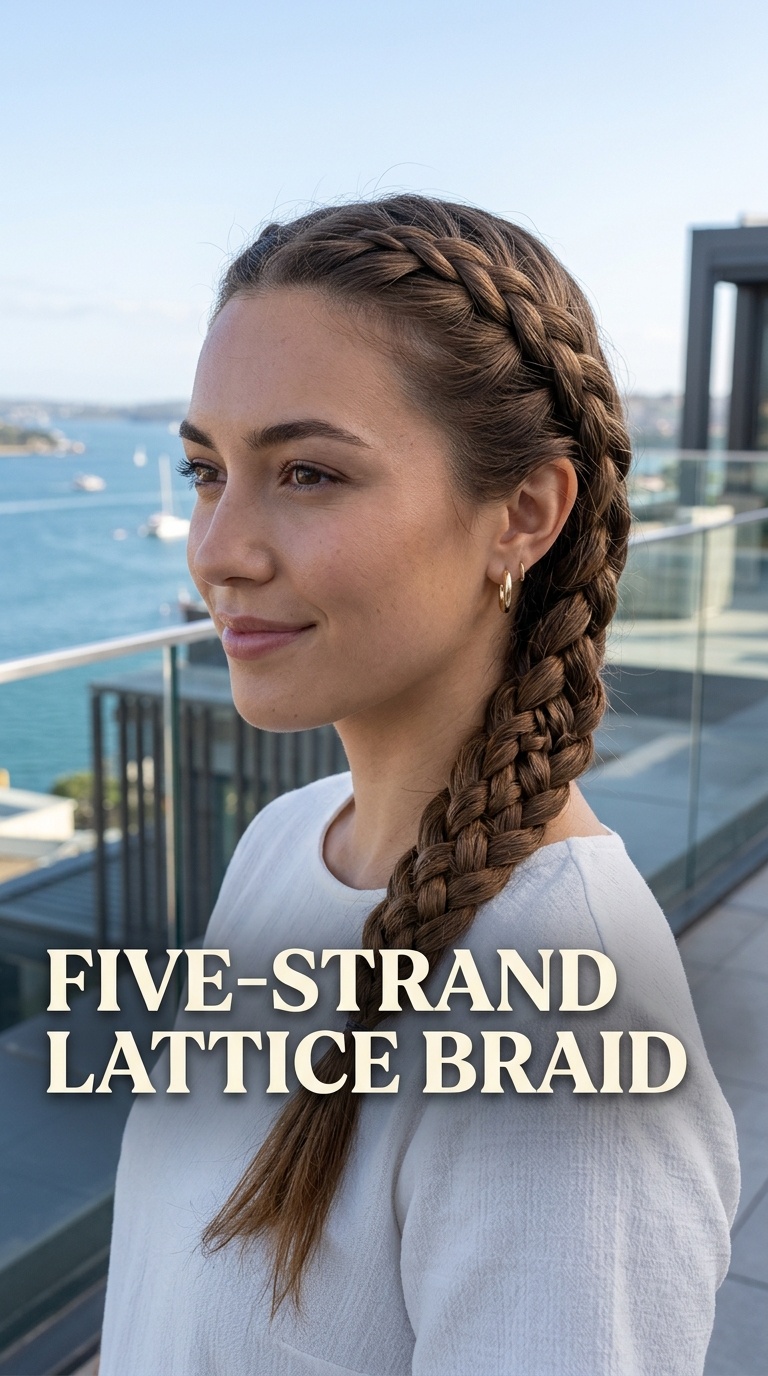 Five-Strand Lattice Braid