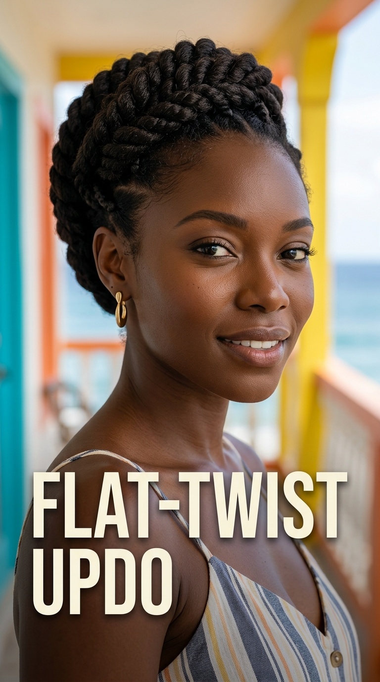 Flat-Twist Updo