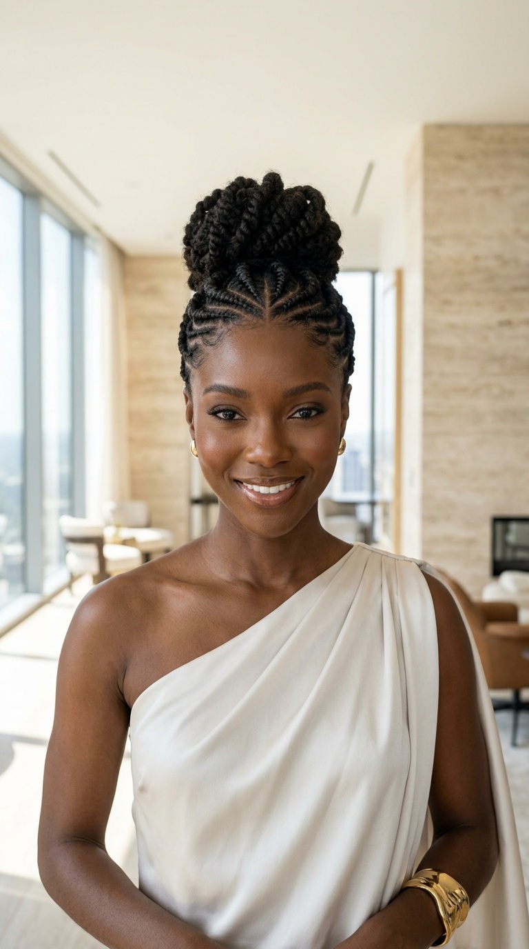 Flat Twist Updo 4c Hair