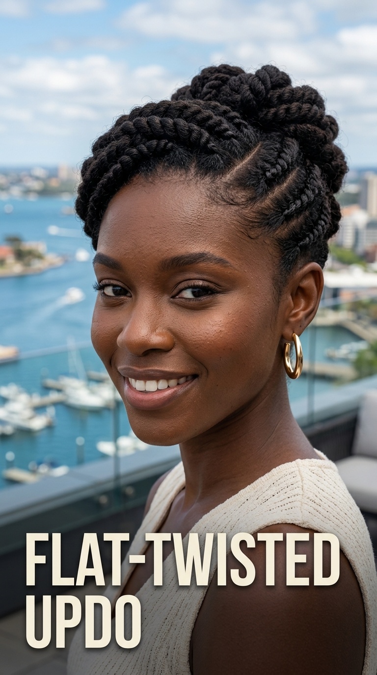 Flat-Twisted Updo