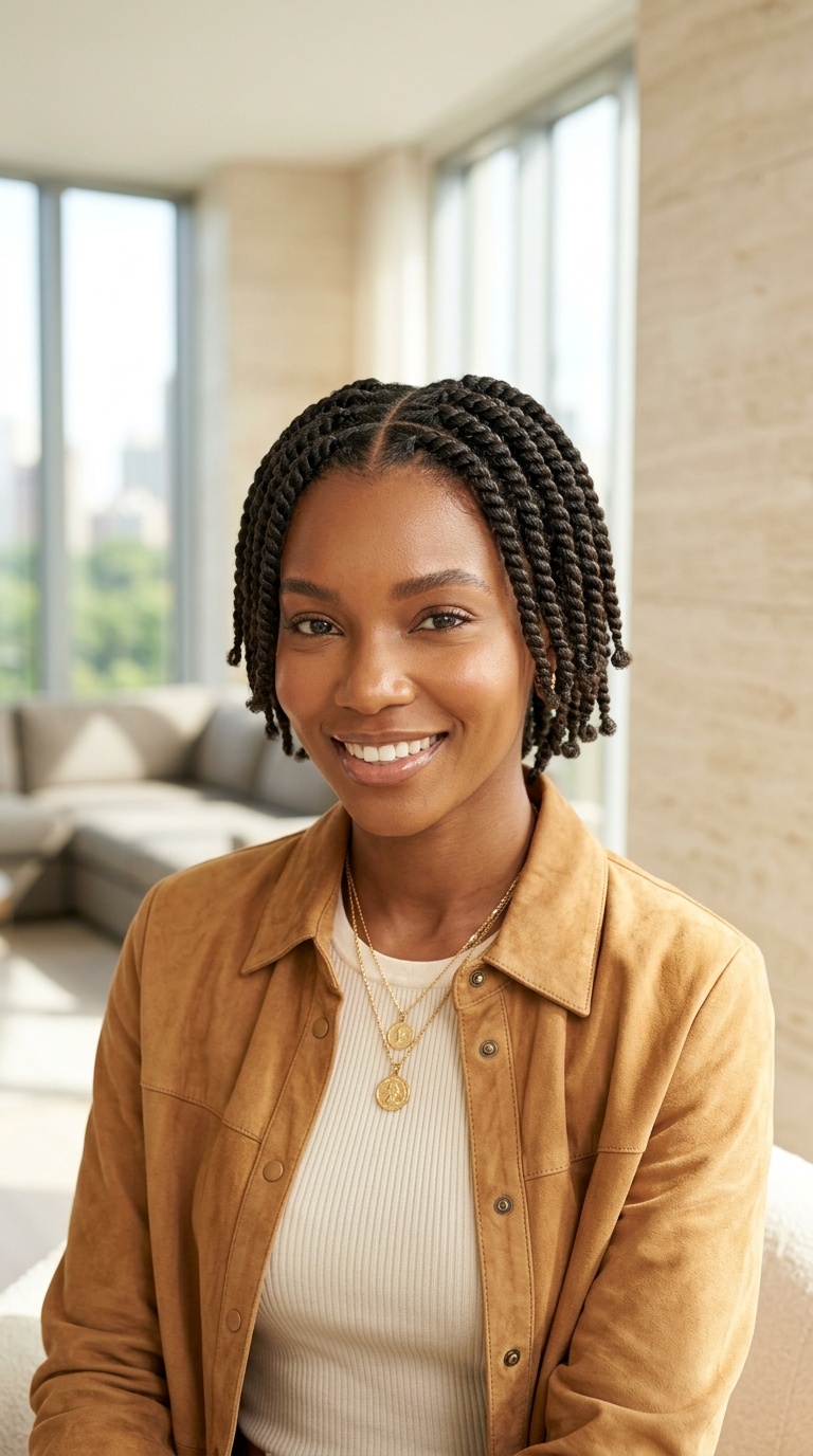 Flat Twists On Short Hair