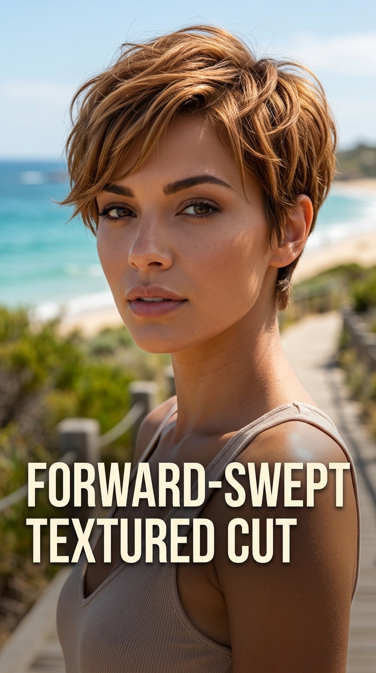 Forward-Swept Textured Cut