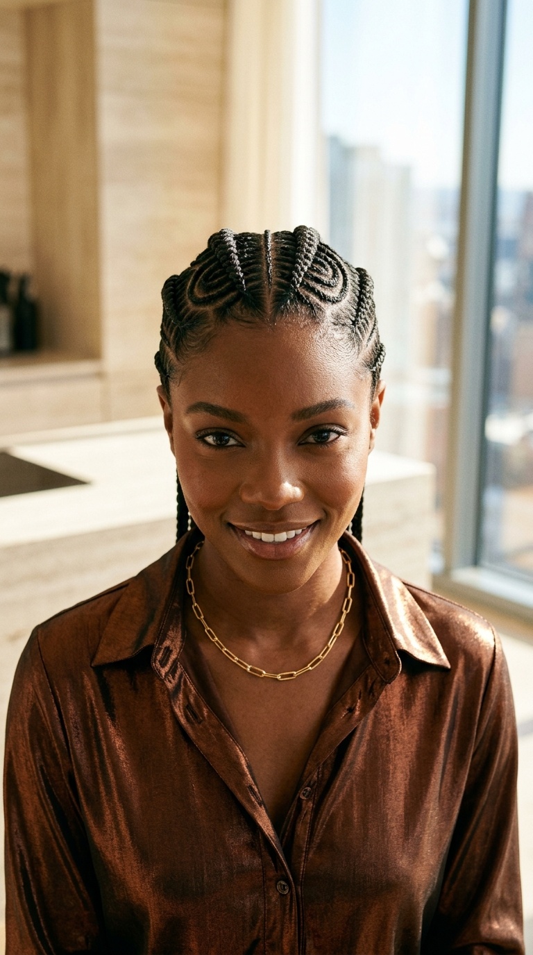 Freehand Cornrows Black Women