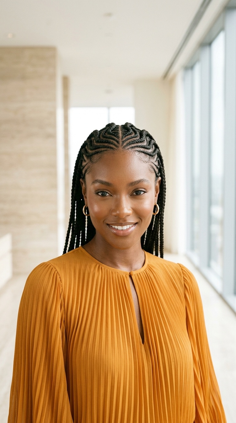 Freehand Stitch Braids Designs