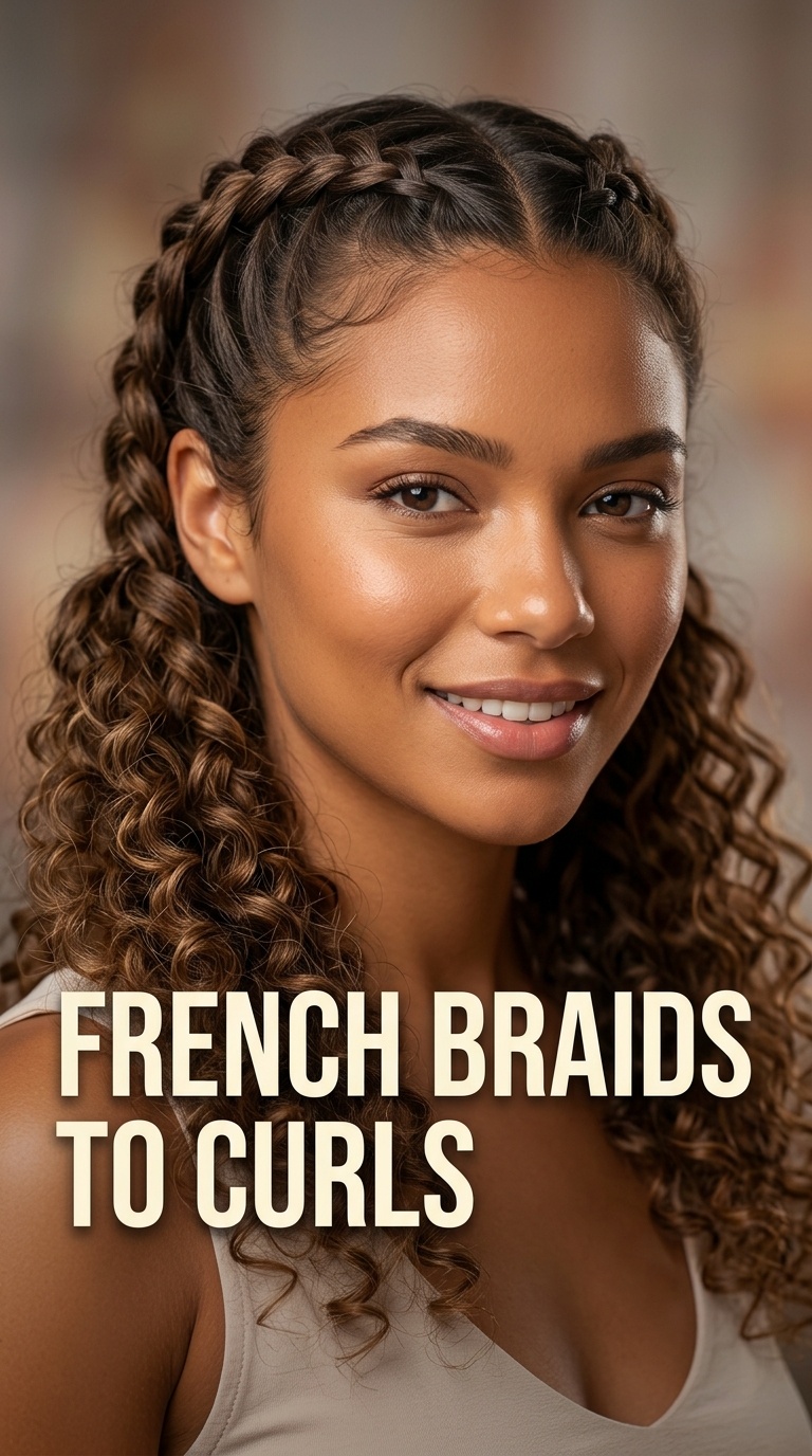 French Braids to Curls