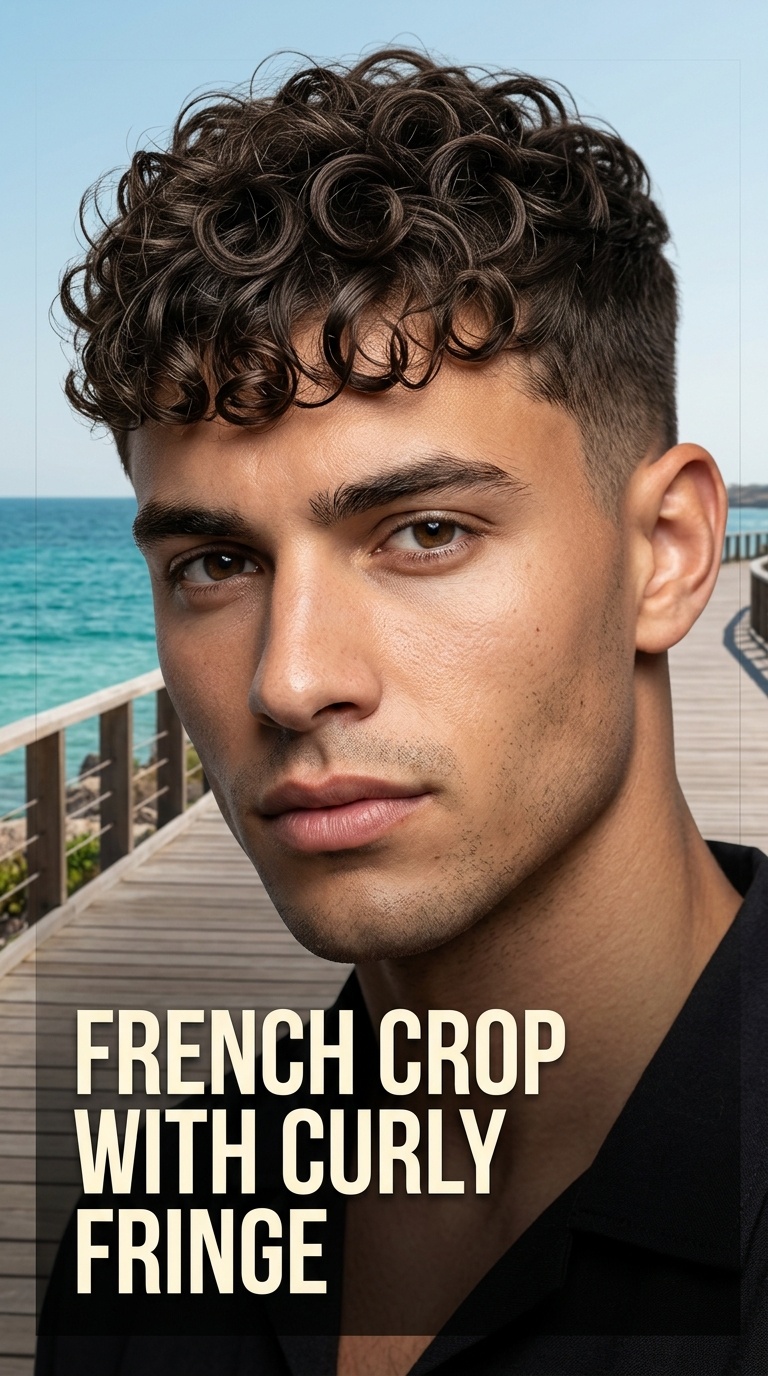 French Crop with Curly Fringe
