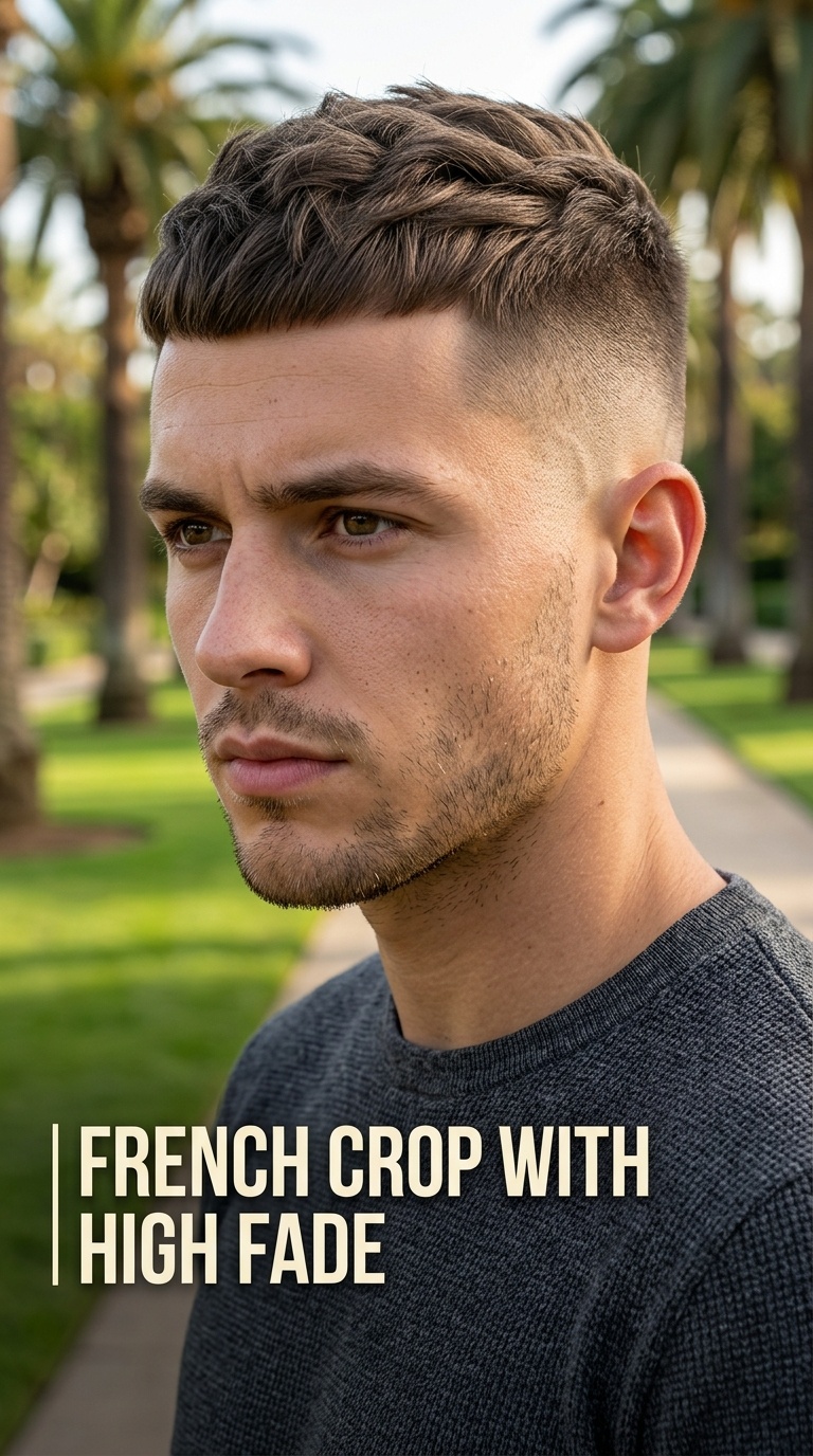 French Crop with High Fade
