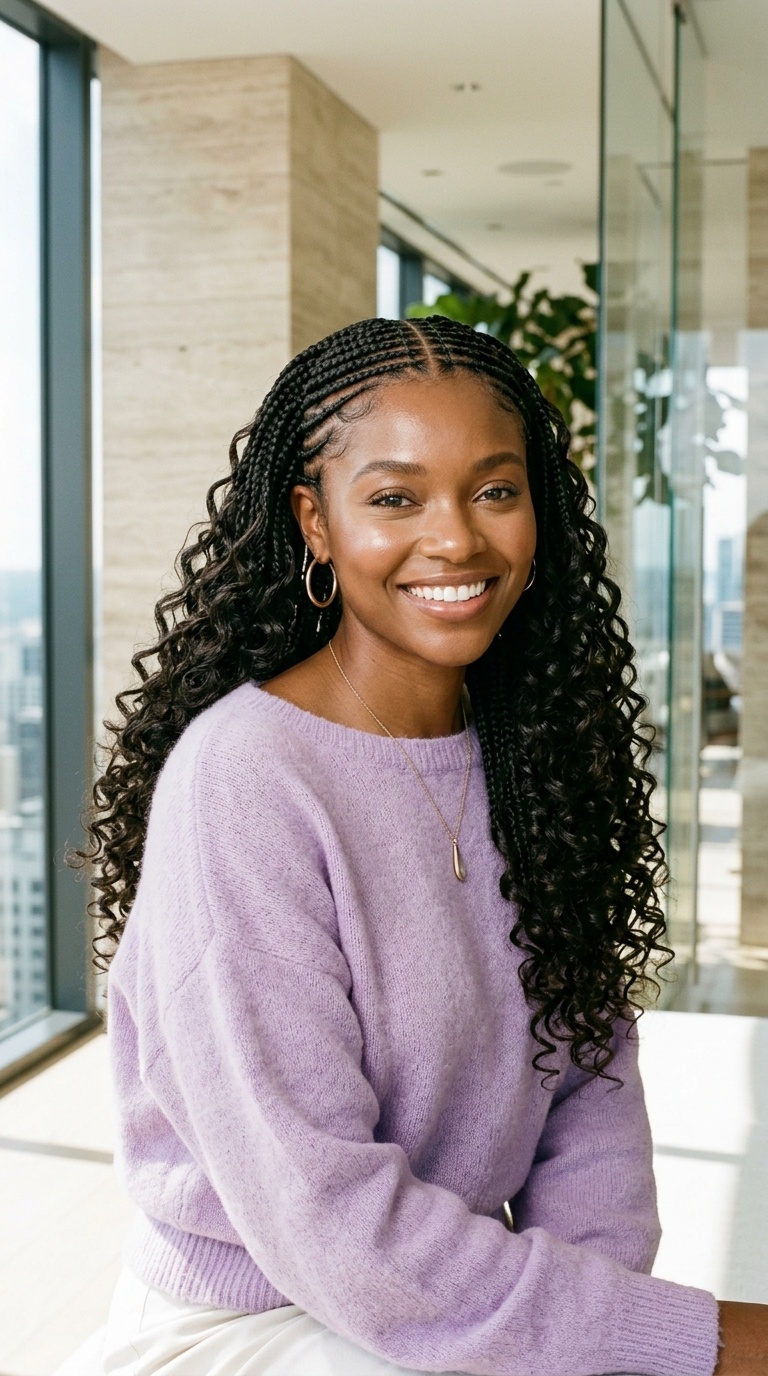 French Curl Braids Styles