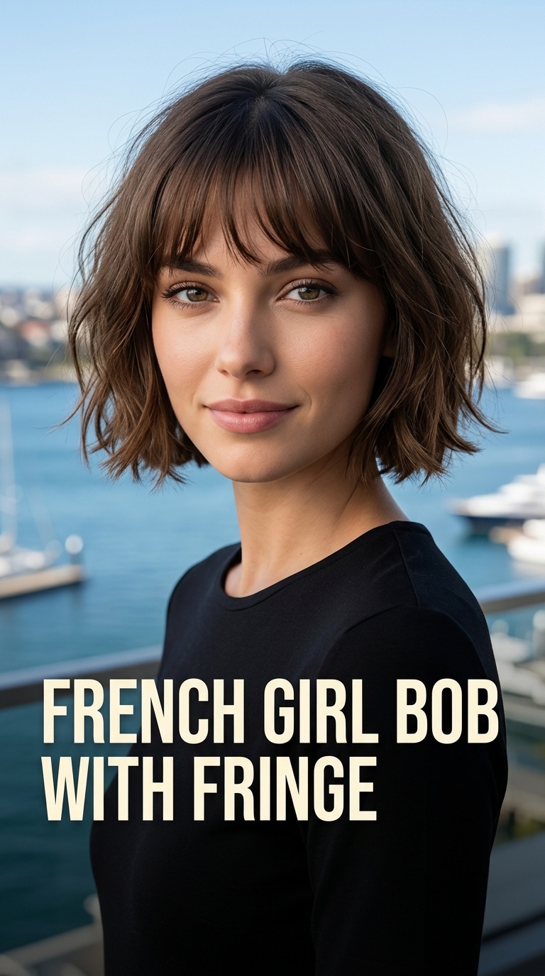 French Girl Bob with Fringe