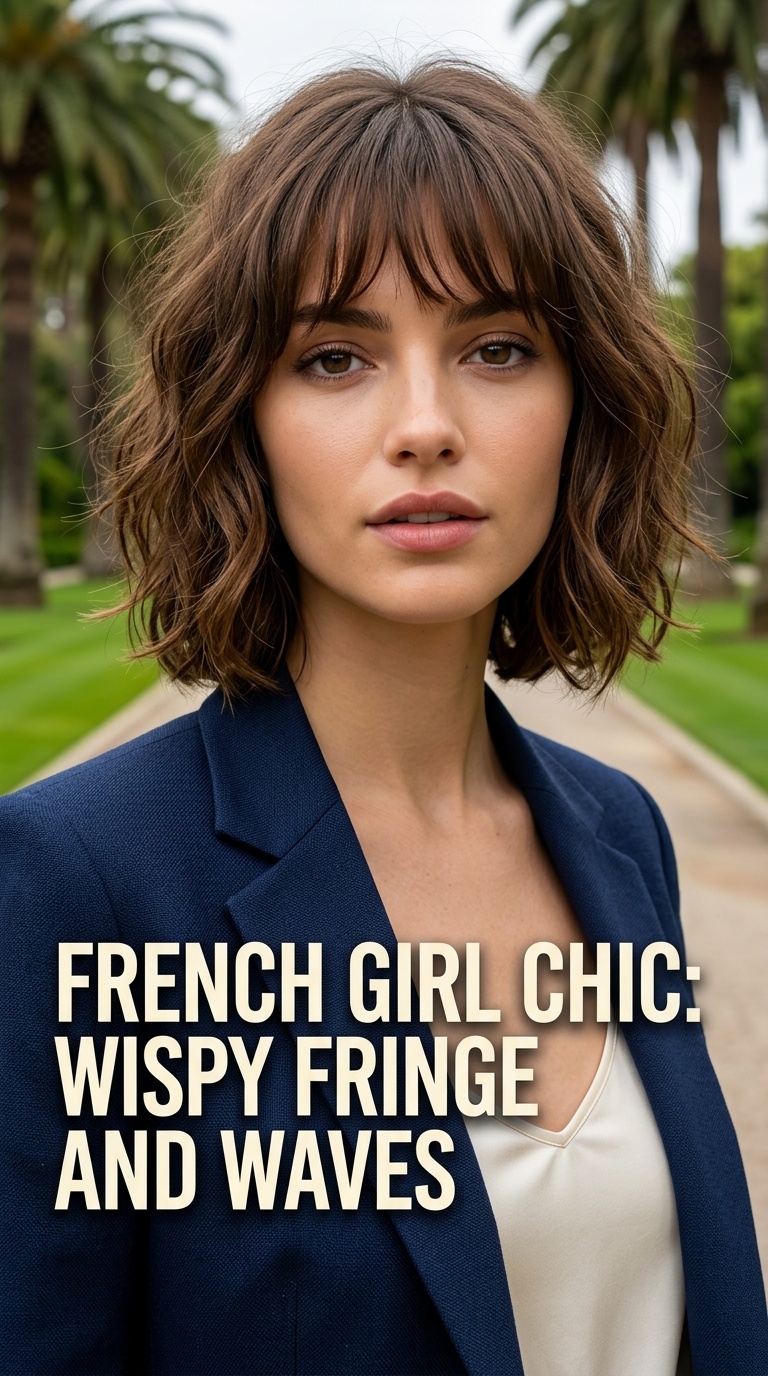 French Girl Chic: Wispy Fringe and Waves