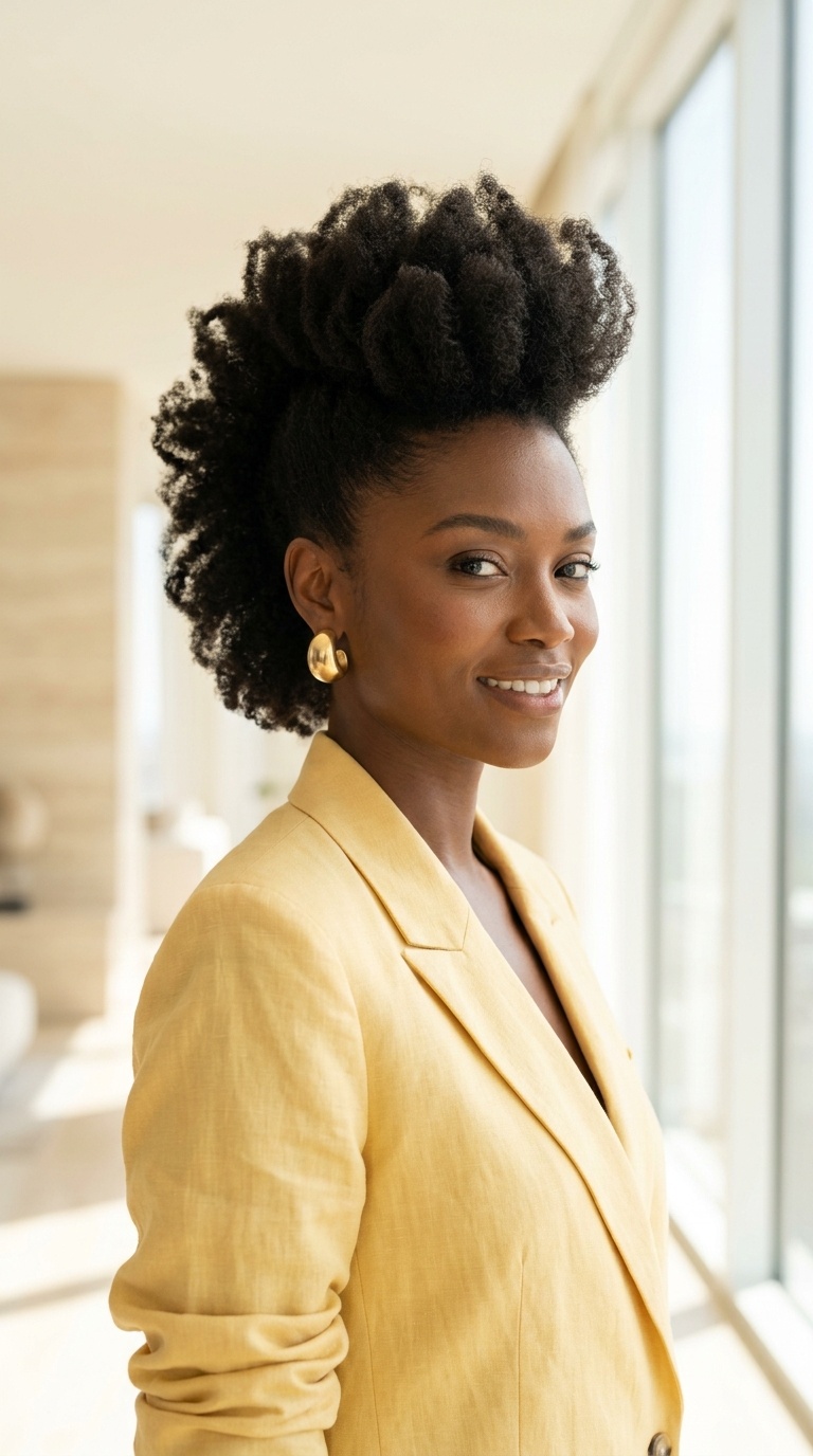 Frohawk 4c Natural Hair Style