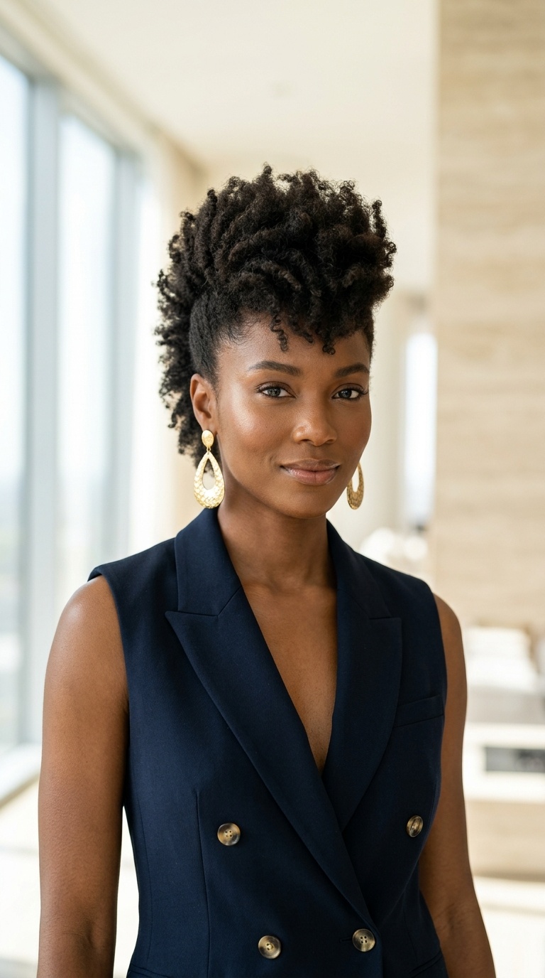 Frohawk Hairstyles For Black Women