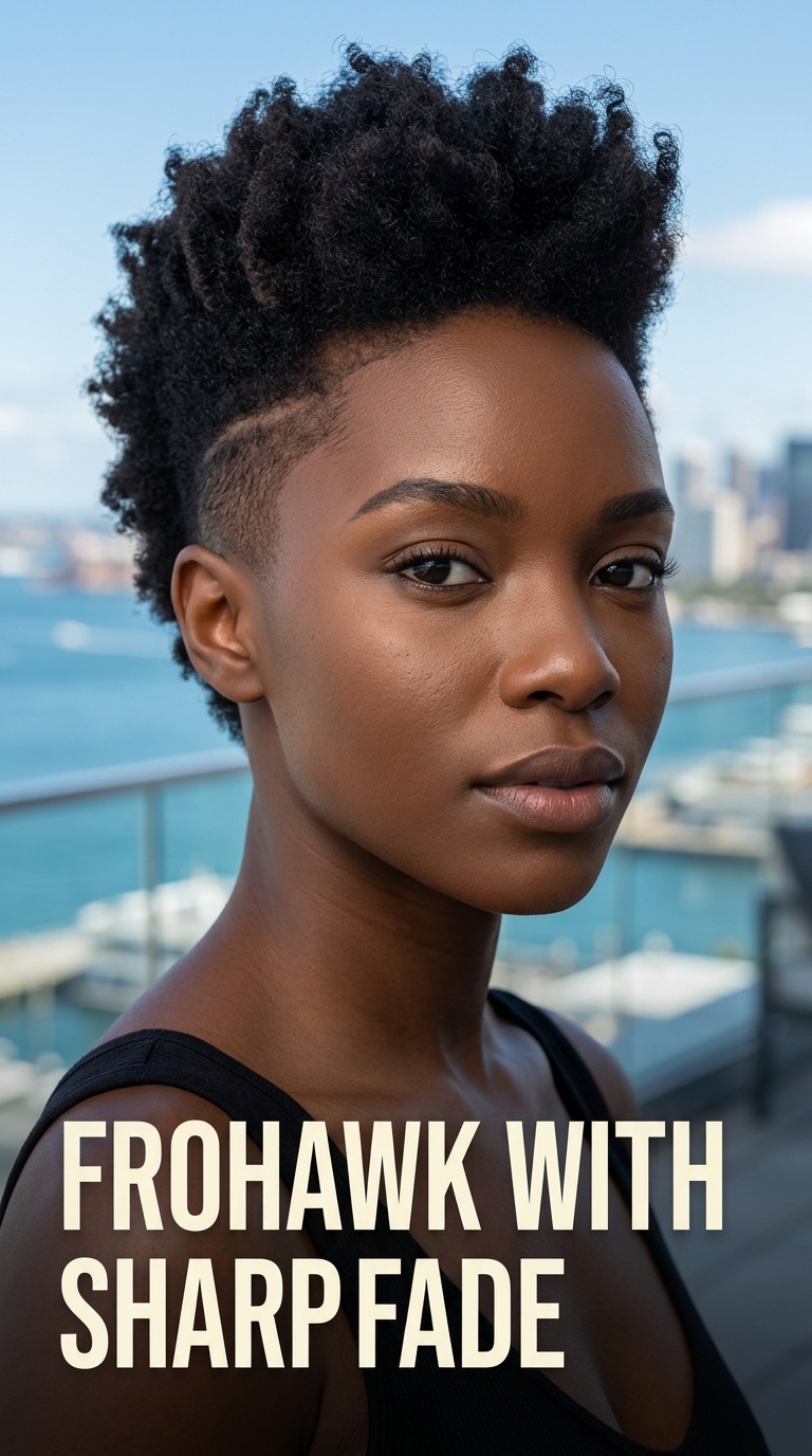 Frohawk with Sharp Fade