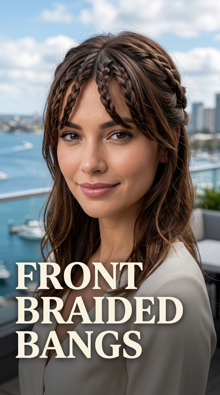 Front Braided Bangs