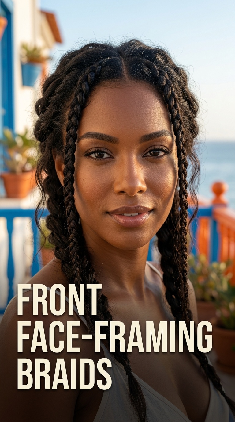 Front Face-Framing Braids