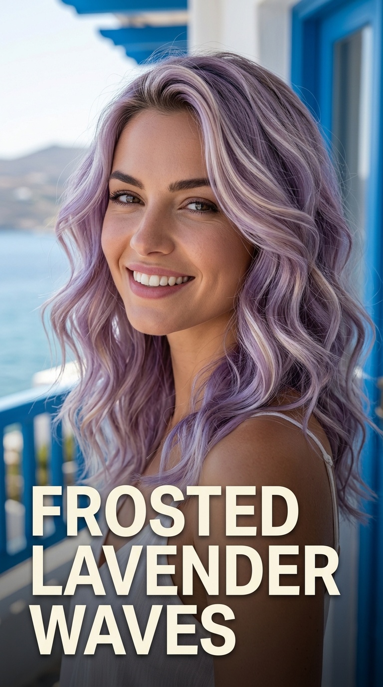 Frosted Lavender Waves