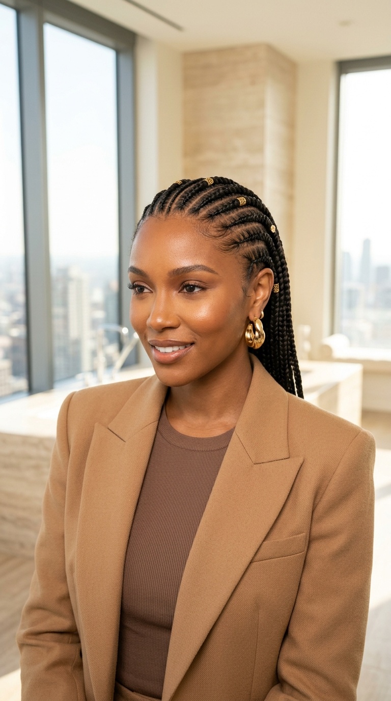 Fulani Braids To The Back
