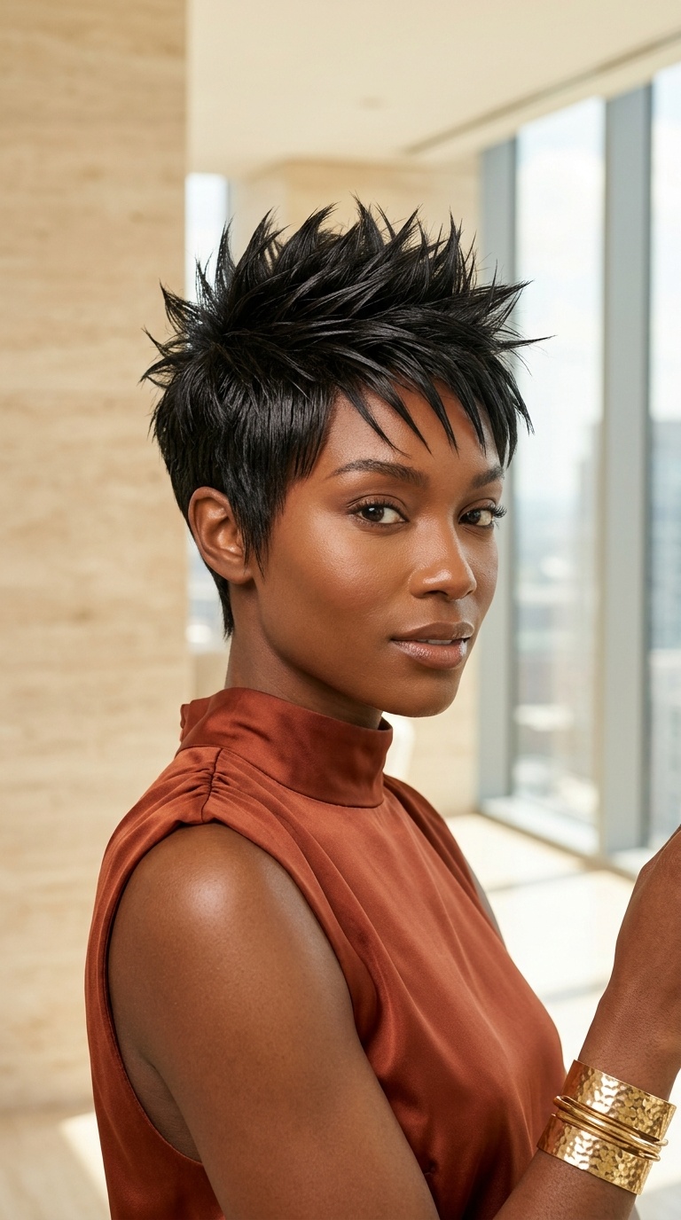 Gel Up Spiky Pixie Cut