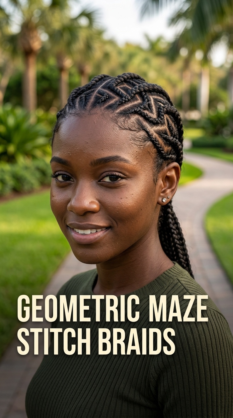 Geometric Maze Stitch Braids