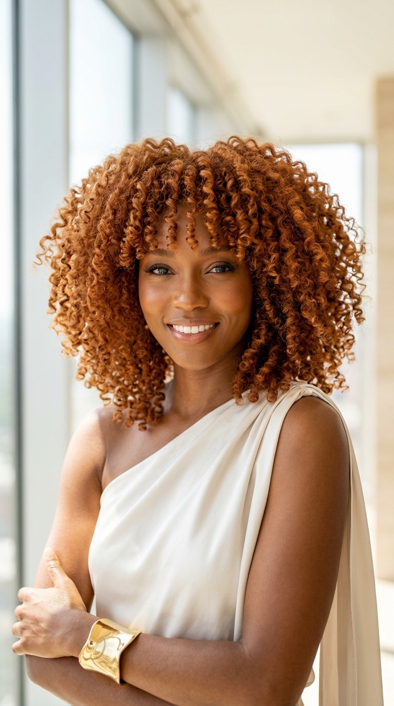 Ginger Curly Hair Color Ideas