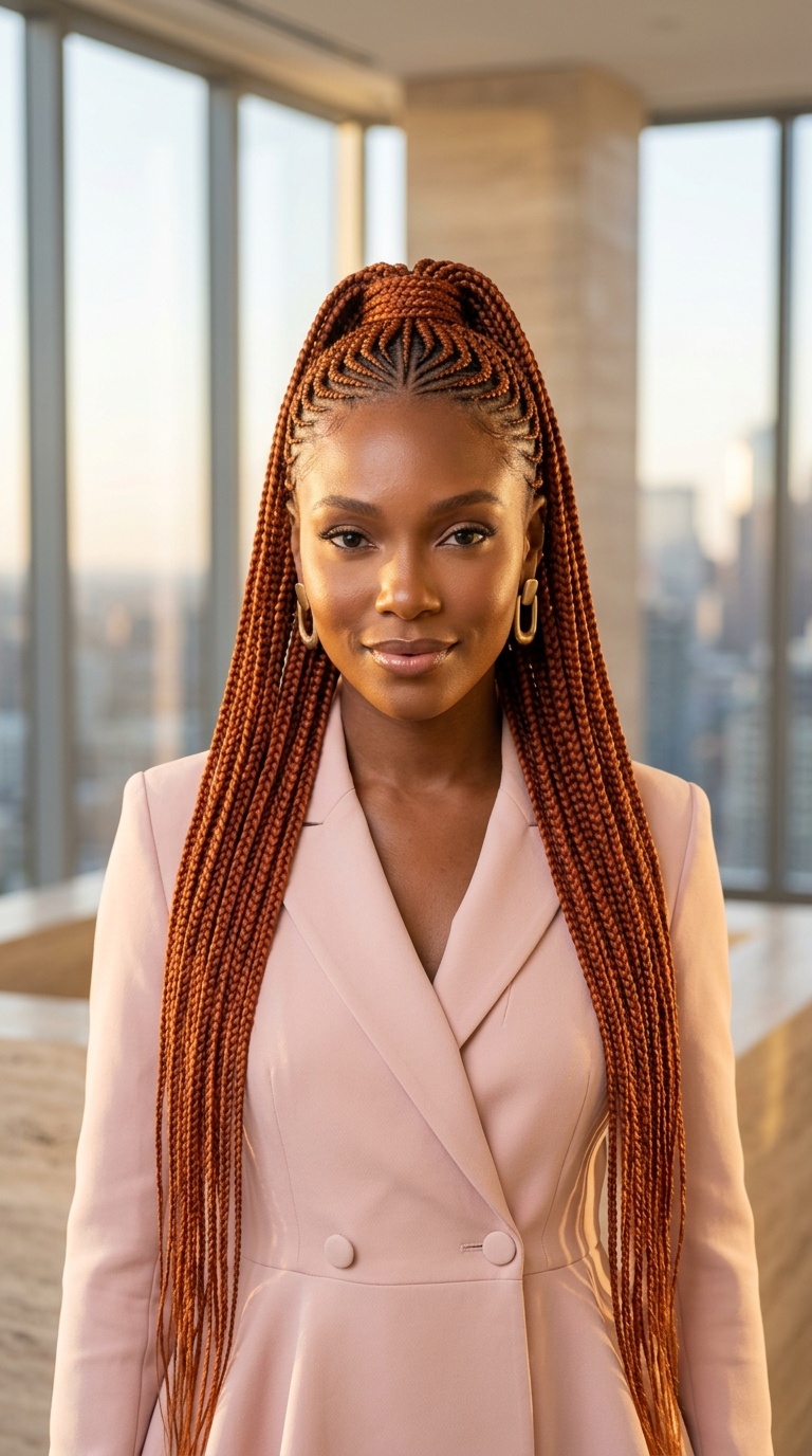 Ginger Feed In Braids