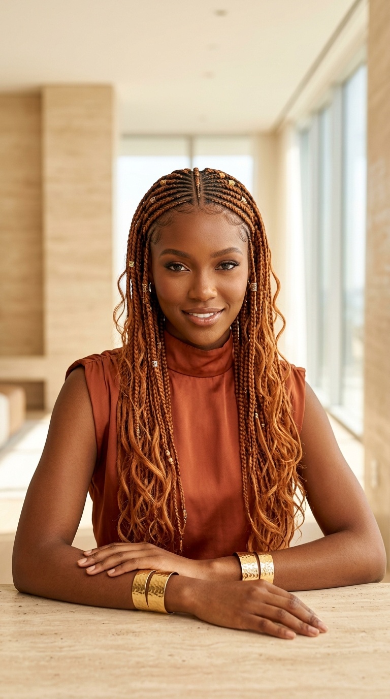 Ginger Fulani Braids Black Women
