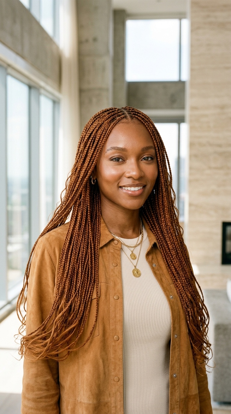 Ginger Micro Braids Black Women