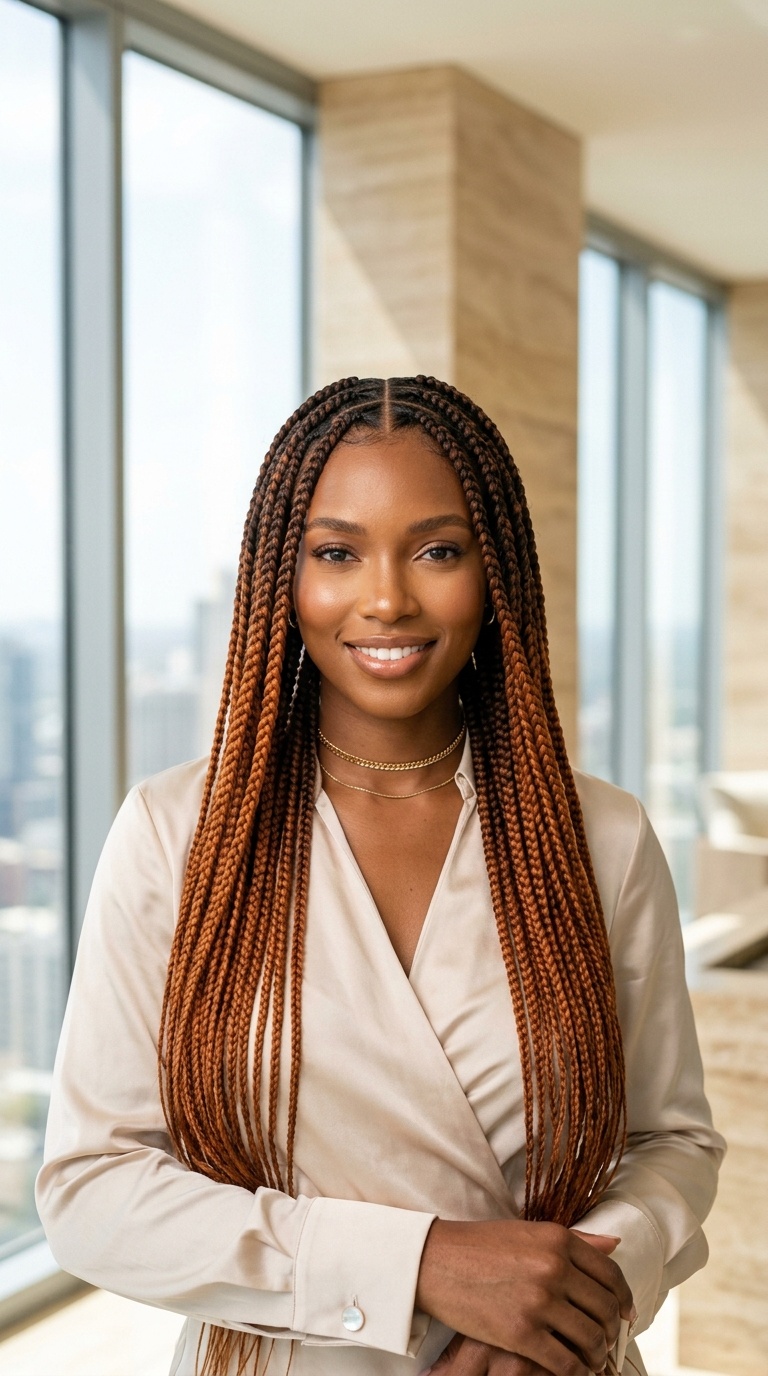 Ginger Ombre Braids Black Women