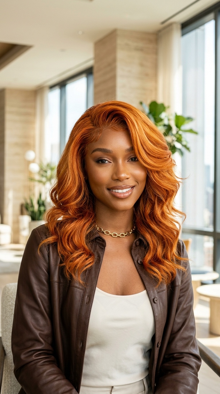 Ginger Orange Wig Color