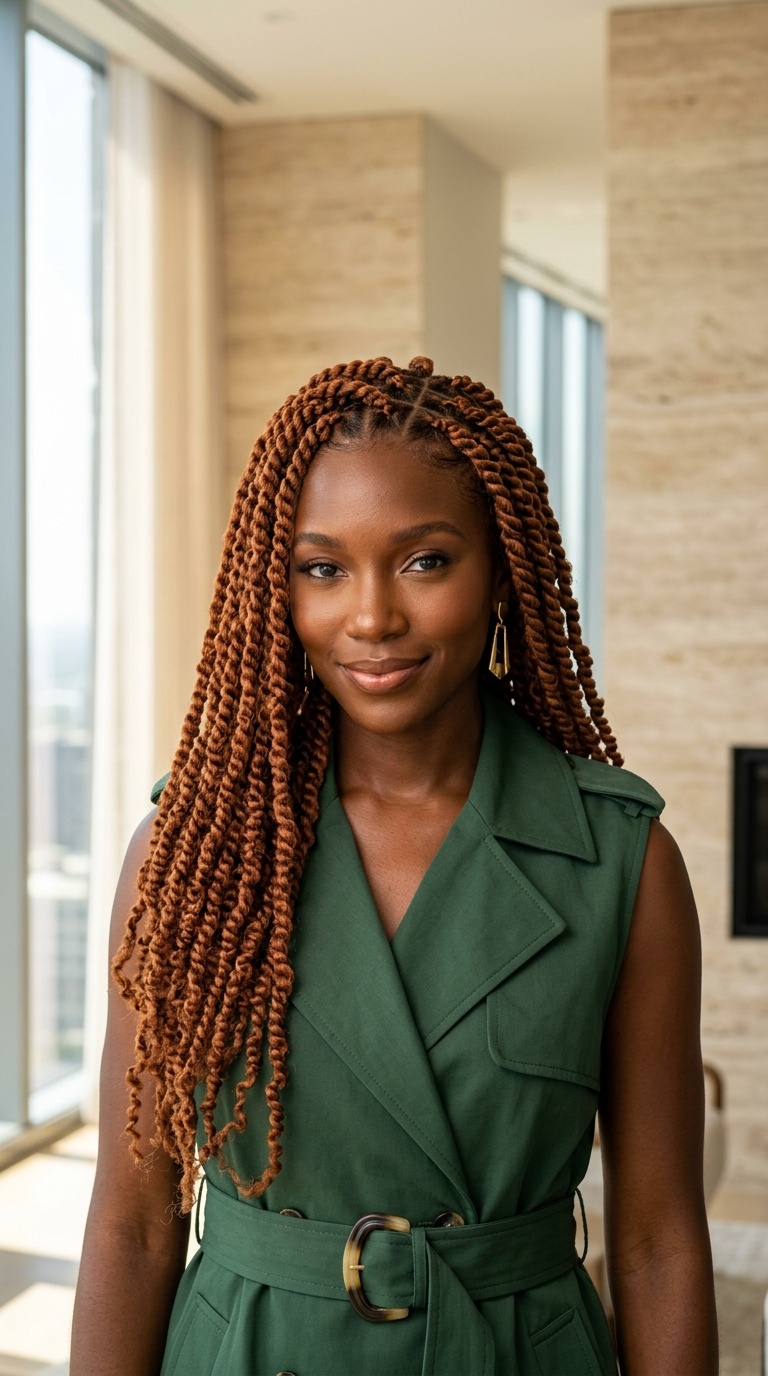 Ginger Passion Twists Black Women