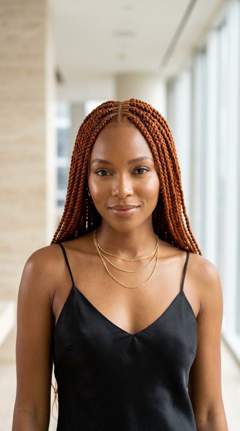 Ginger Senegalese Twists Black Women