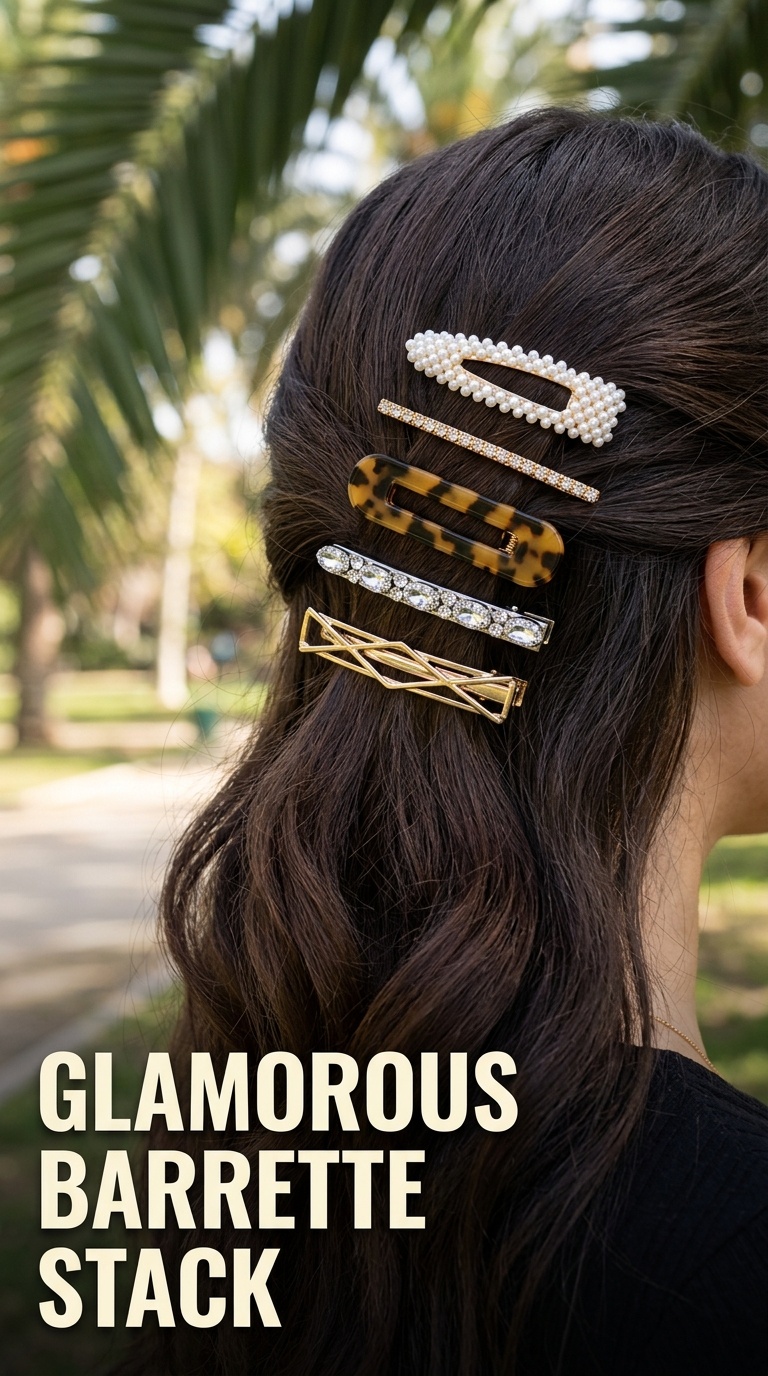 Glamorous Barrette Stack