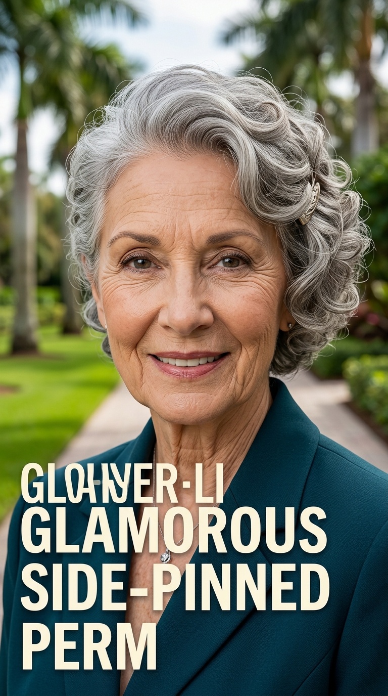 Glamorous Side-Pinned Perm