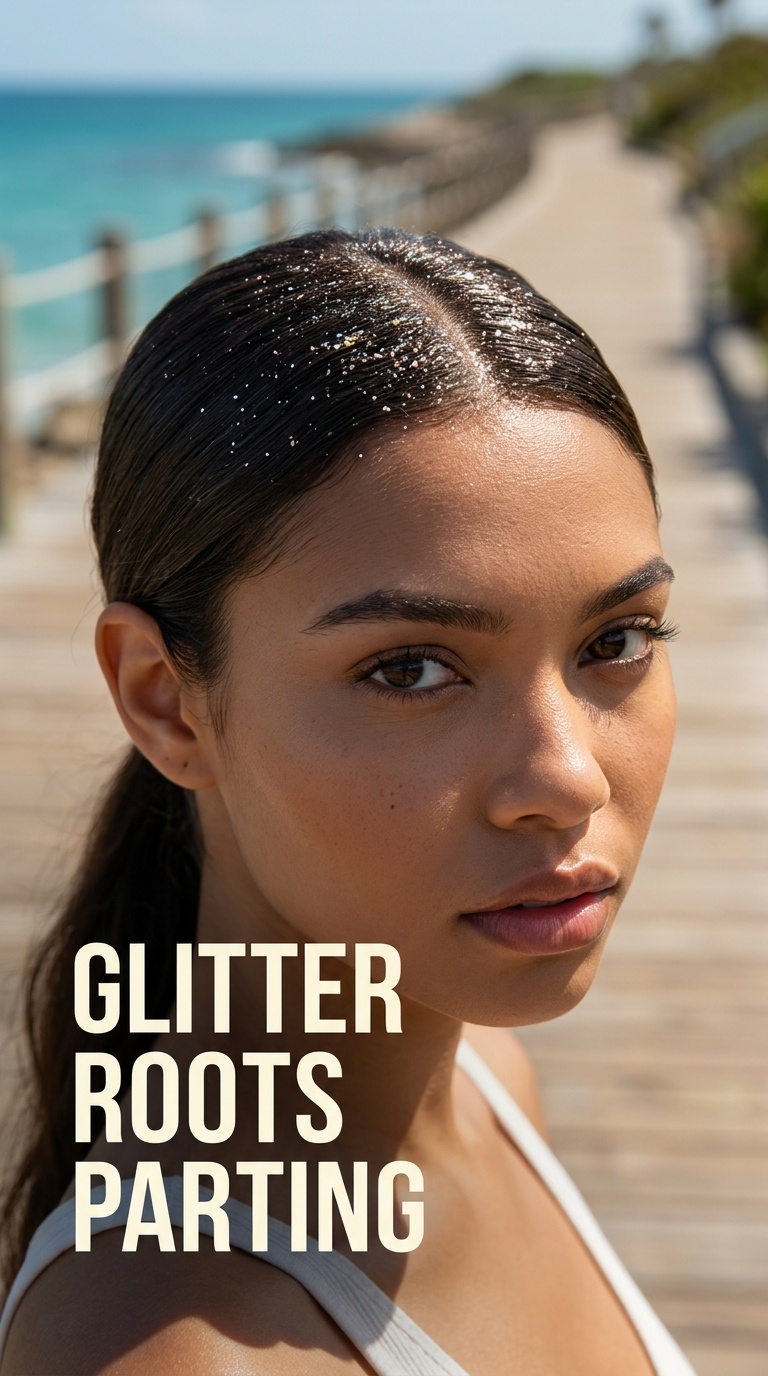 Glitter Roots Parting