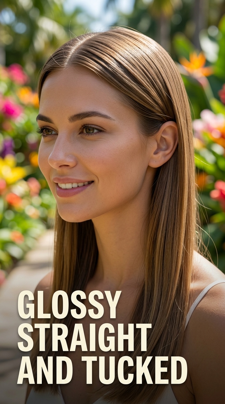 Glossy Straight and Tucked