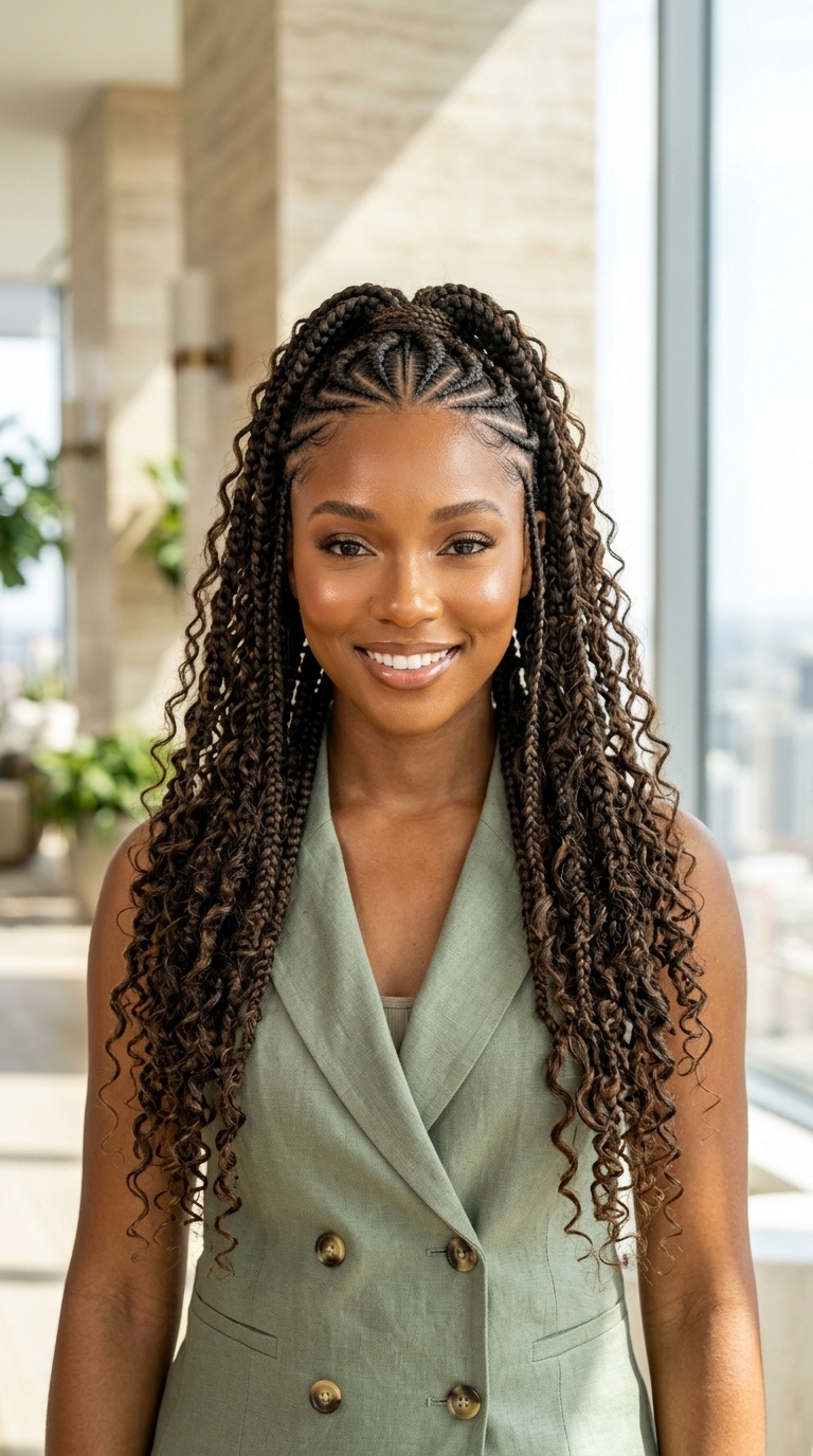Goddess Braids Hairstyles