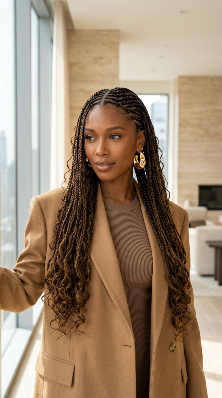 Goddess Braids Natural Hair